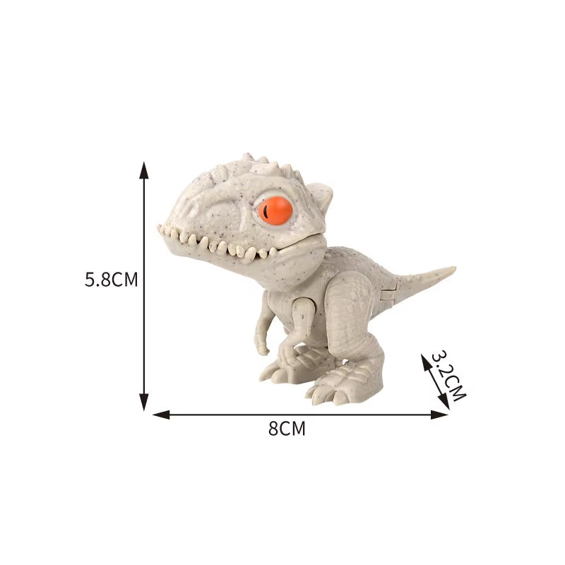 Jurassic Finger Dinosaur Triceratops Tyrannosaurus Model Toys for Kids Creative Finger Biting Dinosaurs Interactive Toy Boy Gift